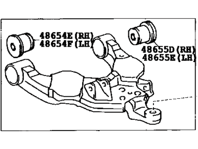 Toyota 48068-34030 Arm Sub-Assy,  Front Suspension,  Lower NO.1 RH