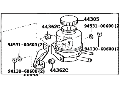 Toyota 44360-34010 Reservoir Assy,  Vane Pump Oil