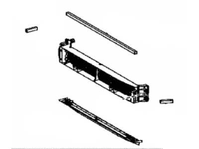 Toyota 53019-08010 Shutter Sub-Assy,  Radiator