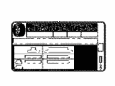 Toyota 42661-06B60 Label,  Tire Pressure Information