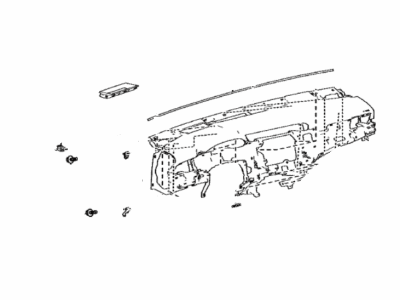 Toyota 55401-06250-C1 Pad Sub-Assy,  Instrument Panel Safety