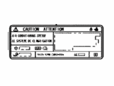 Toyota 88723-06260 Label, Cooler Service Caution