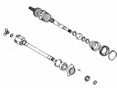 Toyota 43410-06A70 Shaft Assy,  Front Drive,  RH