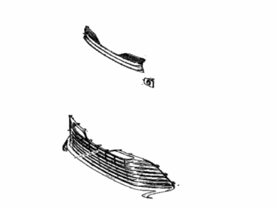 Toyota 53102-06250 Grille Sub-Assembly, Radiator, Lower