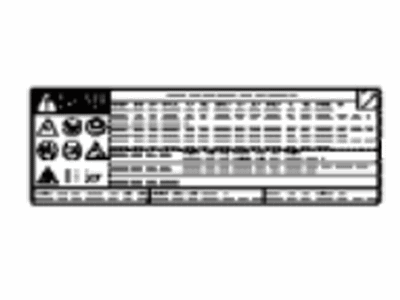 Toyota G9569-47120 Label,  Lithium Ion Battery Caution