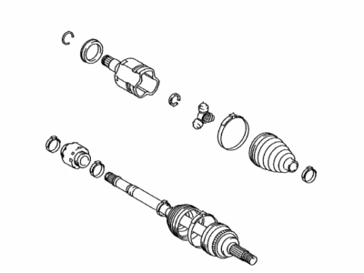 Toyota 43420-07091 Shaft Assy,  Front Drive,  LH