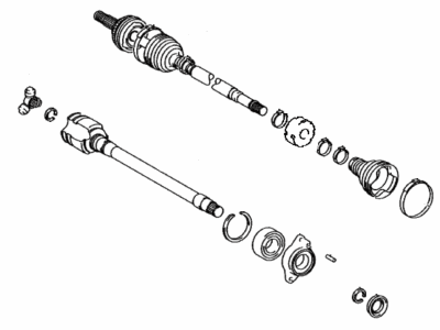 Toyota 43410-07080 Shaft Assy,  Front Drive,  RH