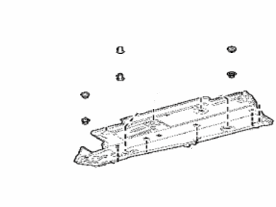 Toyota 58165-07040 Cover,  Front Floor,  RH