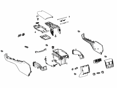 Toyota 58810-07141-C0 Box Assembly, Console