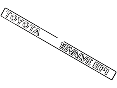 Toyota 11291-15140 Plate,  Engine Name