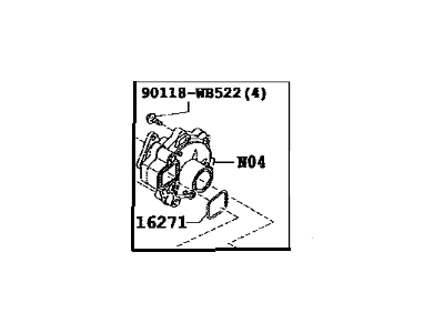 Toyota 16100-WB001 Engine Water Pump Assembly