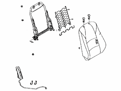 Toyota 71430-WB002 Back Assy,  Front Seat,  RH(For Separate Type)