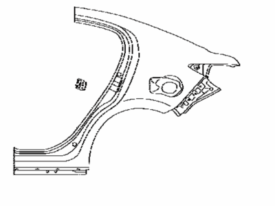 Toyota 61601-WB003 Panel,  Quarter,  RH