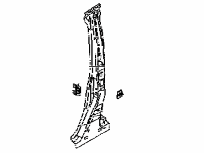 Toyota 61042-WB003 Reinforcement Sub-Assy,  Center Body Pillar,  LH