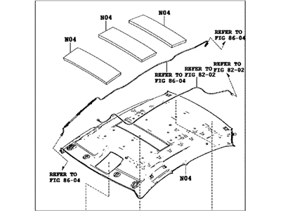 Toyota 63300-WB005 Headlining Assy,  Roof