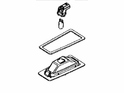 Toyota 81270-WB003 Lamp Assy,  License Plate,  LH