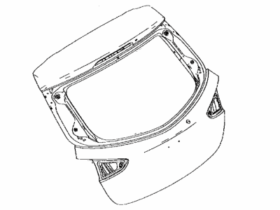 Toyota 67005-WB001 Panel Sub-Assembly, Back Door