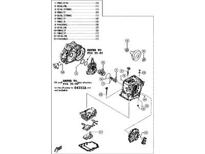 Toyota 04351-WB002 Gasket Kit,  Transaxle Overhaul(ATM)