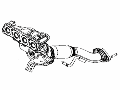 Toyota 25051-WB002 Converter Sub-Assy,  Exhaust Manifold