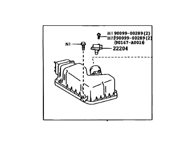 Toyota 17705-0P061 Cap Sub-Assy,  Air Cleaner