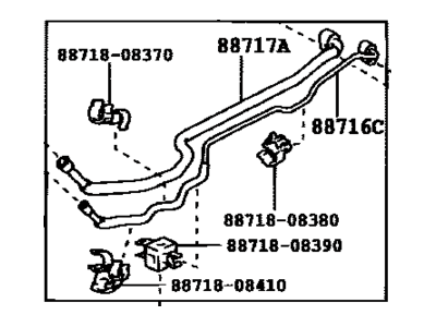 Toyota 88840-08190 Tube & Accessory Assy,  Air Conditioner,  No.2