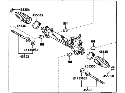 Toyota 44250-08040 Gear Assy,  Power Steering(For Rack & Pinion)