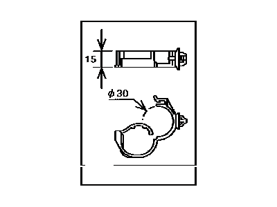 Toyota 82711-08020 Clamp, Wiring HARNES