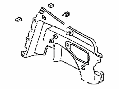 Toyota 64740-20180-B0 Panel Assy, Deck Trim Side, LH