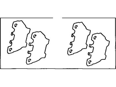Toyota 04946-20020 Shim Kit,  Anti Squeal(For Rear Disc Brake)