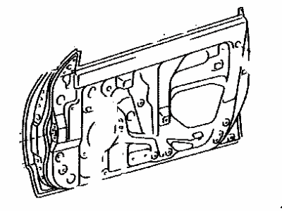 Toyota 67001-2B170 Panel Sub-Assy,  Front Door,  RH