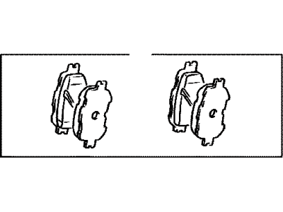 Toyota 04465-20480 Pad Kit,  Disc Brake,  Front