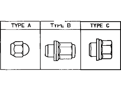 Toyota 90942-01082 Nut,  Hub (For Axle)