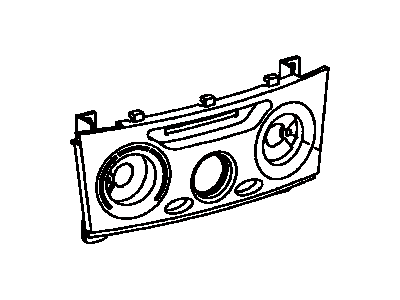 Toyota 55519-20370 Plate,  Heater Control Name