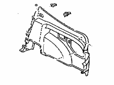 Toyota 64730-20180-B0 Panel Assy, Deck Trim Side, RH