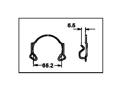 Toyota 31232-12070 Clip,  Release Bearing Hub