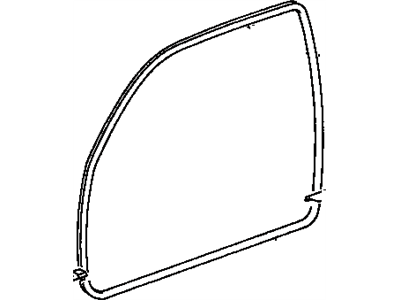 Toyota 62312-35012 Weatherstrip, Front Door Opening Trim, Driver Side