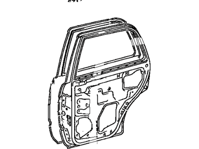 Toyota 67004-35090 Panel Sub-Assy, Rear Door, LH