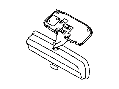 Toyota 87810-89141-B2 Mirror Assy,  Inner Rear View