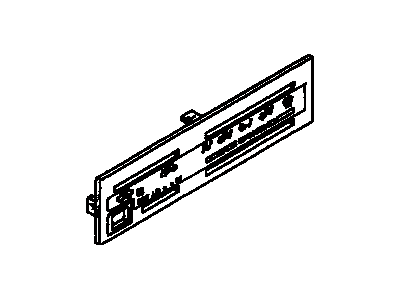 Toyota 55519-35360 Plate,  Heater Control Name