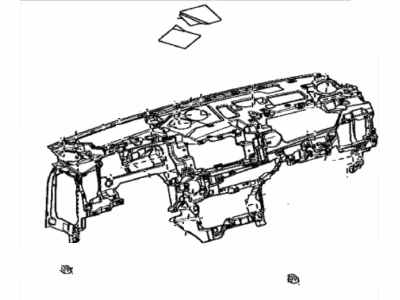 Toyota 55400-62060 Pad Assy,  Instrument Panel Safety