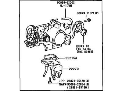 Toyota 22210-7A380 Body Assy,  Throttle