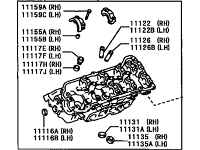 Toyota 11102-29039 Head, Cylinder, LH