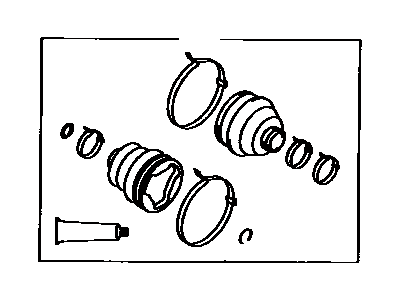 Toyota 04438-12171 Boot Kit,  Front Drive Shaft