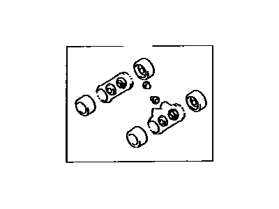 Toyota 04906-16020 Cup Kit,  Rear Wheel Cylinder