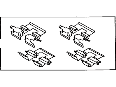 Toyota 04948-06010 Fitting Kit,  Disc Brake,  Rear