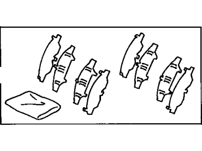 Toyota 04945-42010 Shim Kit, Anti Squeal, Front