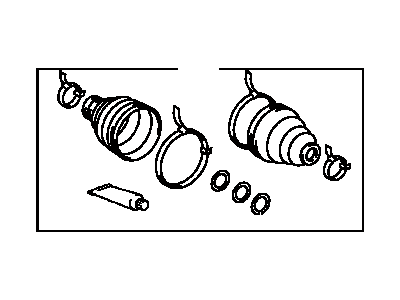 Toyota 04438-20370 Boot Kit, Front Drive Shaft, In & Outboard, Passenger Side