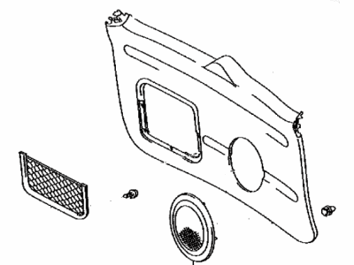 Toyota 67750-42020-B0 Board Assy, Back Door Trim