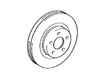 Toyota 43512-42050 Disc,  Front