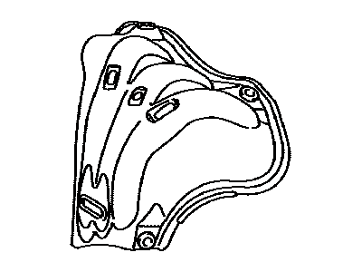 Toyota 17167-36011 Insulator,  Exhaust Manifold Heat,  NO.1